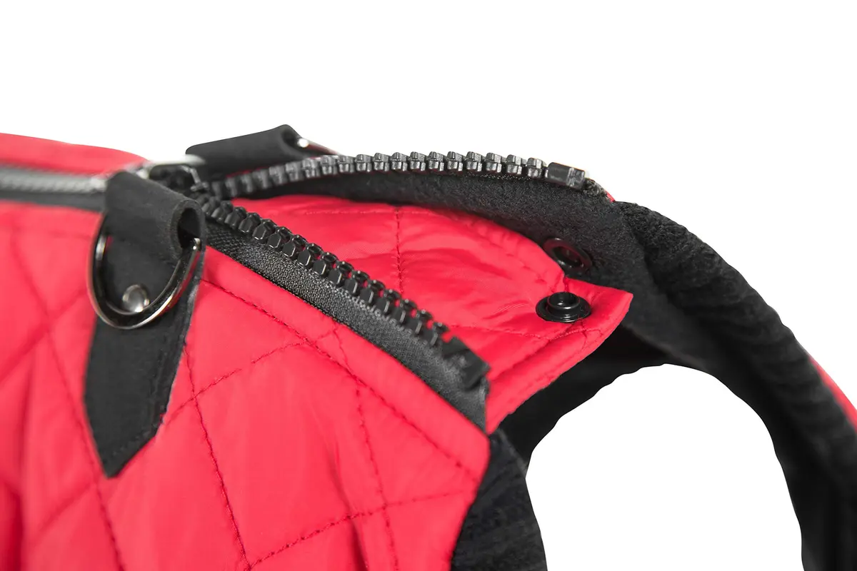 Gooby Fashion Vest Dog Jacket, Red, Large | Water-Resistant, Expandable & Stylish Winter Coat - view 7
