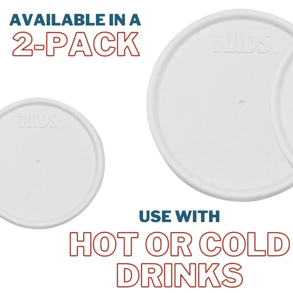 iLIDS Mason Jar Storage Lid, Regular Mouth, White | Airtight Food-Grade Polypropylene Pack of 2 - view 3