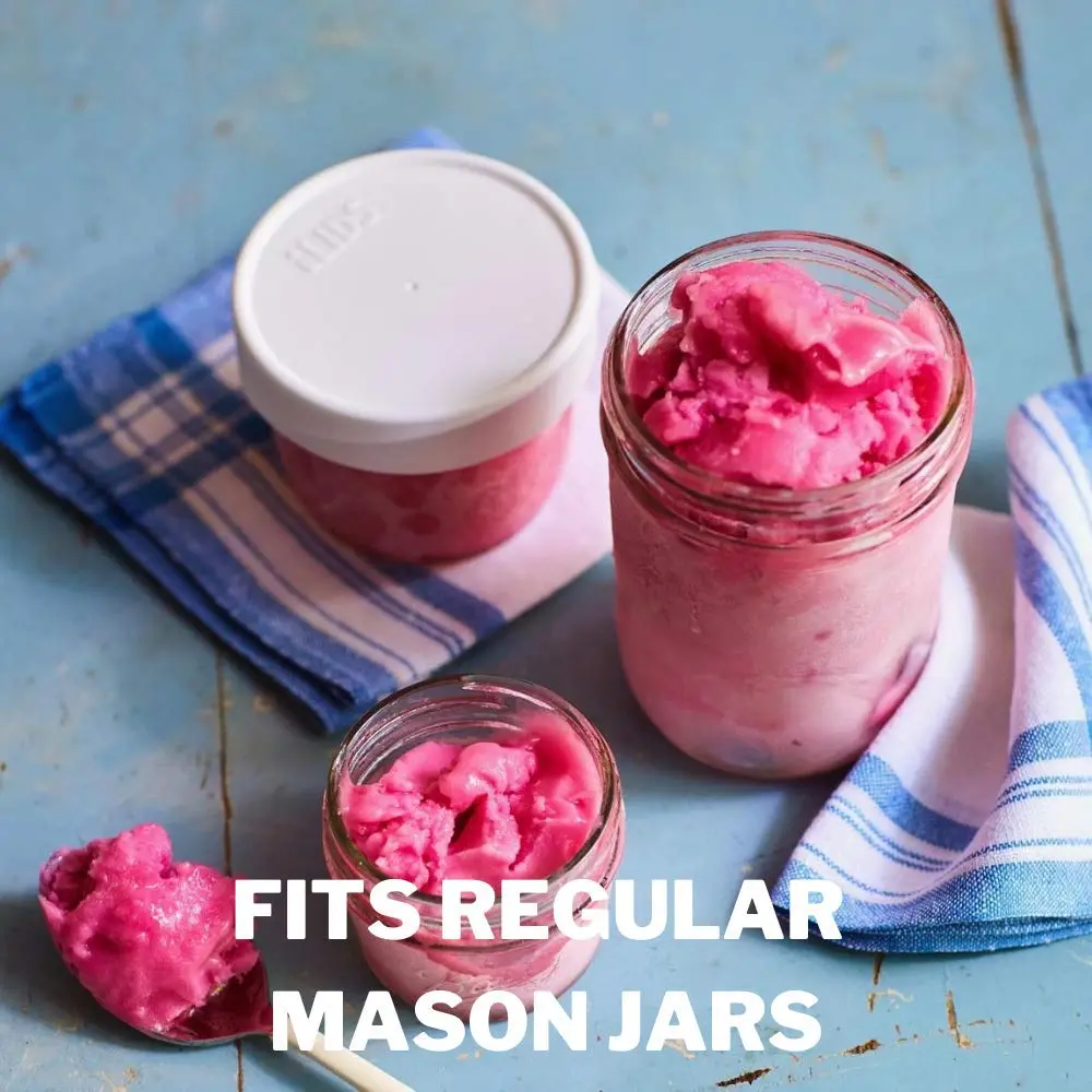 iLIDS Mason Jar Storage Lid, Regular Mouth, White | Airtight Food-Grade Polypropylene Pack of 2 - view 4