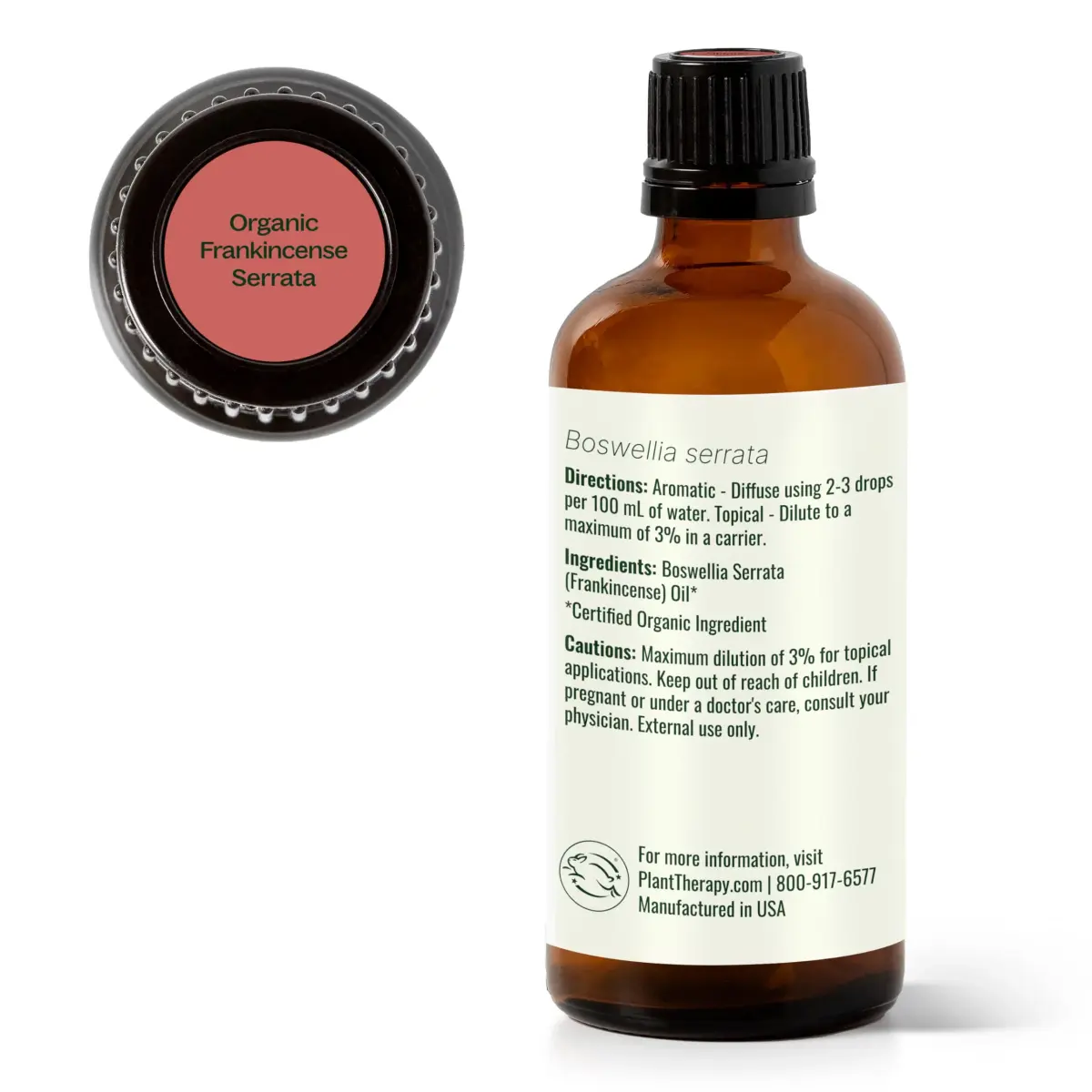 Plant Therapy Organic Frankincense Serrata Essential Oil 100 mL (3.3 Fl Oz) | USDA Certified Organic, Pure & Undiluted - view 9