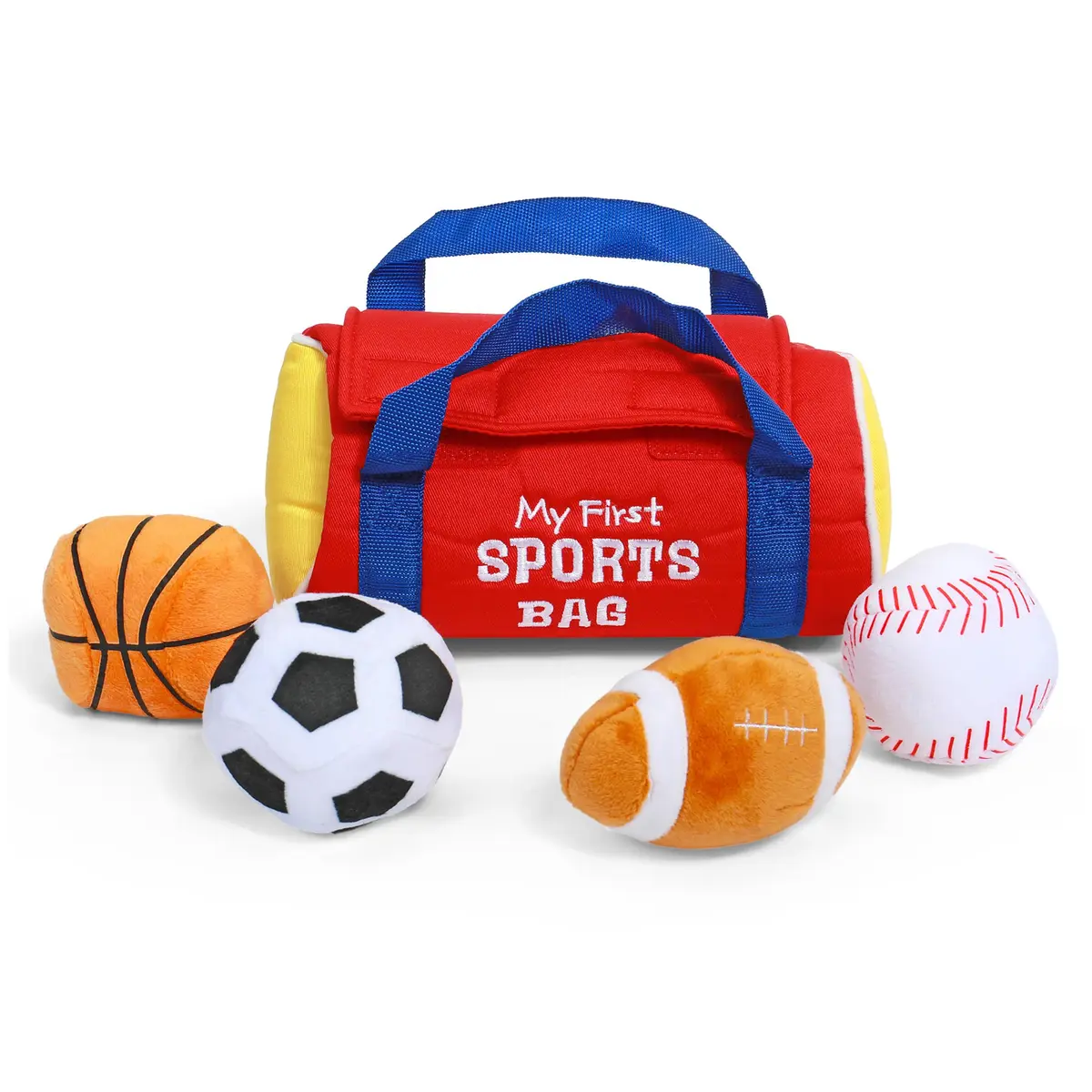 GUND Baby My First Sports Bag 5-Piece Plush Toy Playset for Babies | Sensory Plush Toys for Early Development - view 6