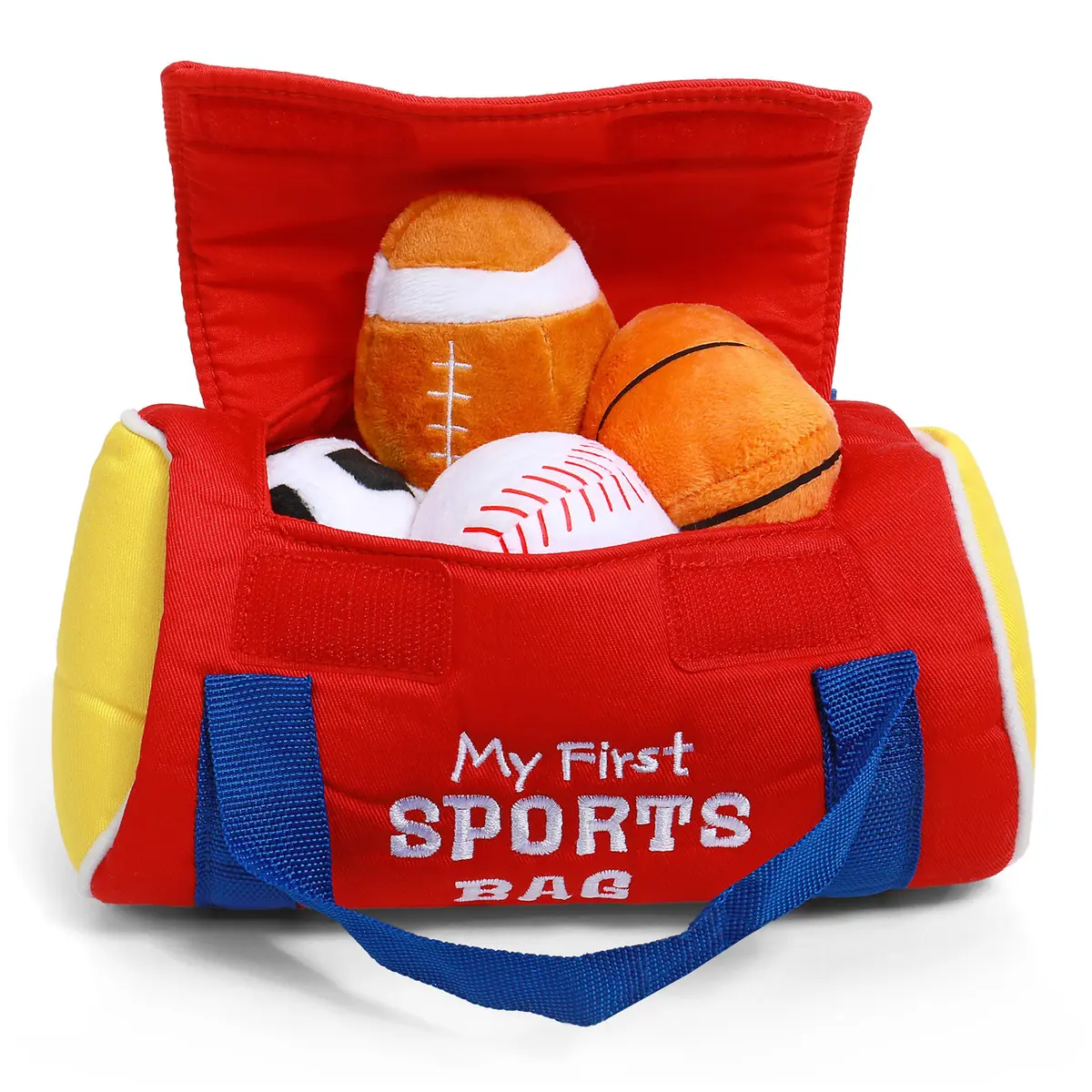 GUND Baby My First Sports Bag 5-Piece Plush Toy Playset for Babies | Sensory Plush Toys for Early Development - view 2