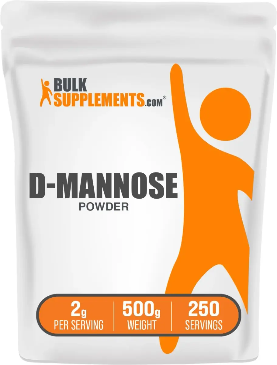 BulkSupplements D-Mannose Powder 500g (1.1 lbs) | Urinary Tract Health Support - main product image