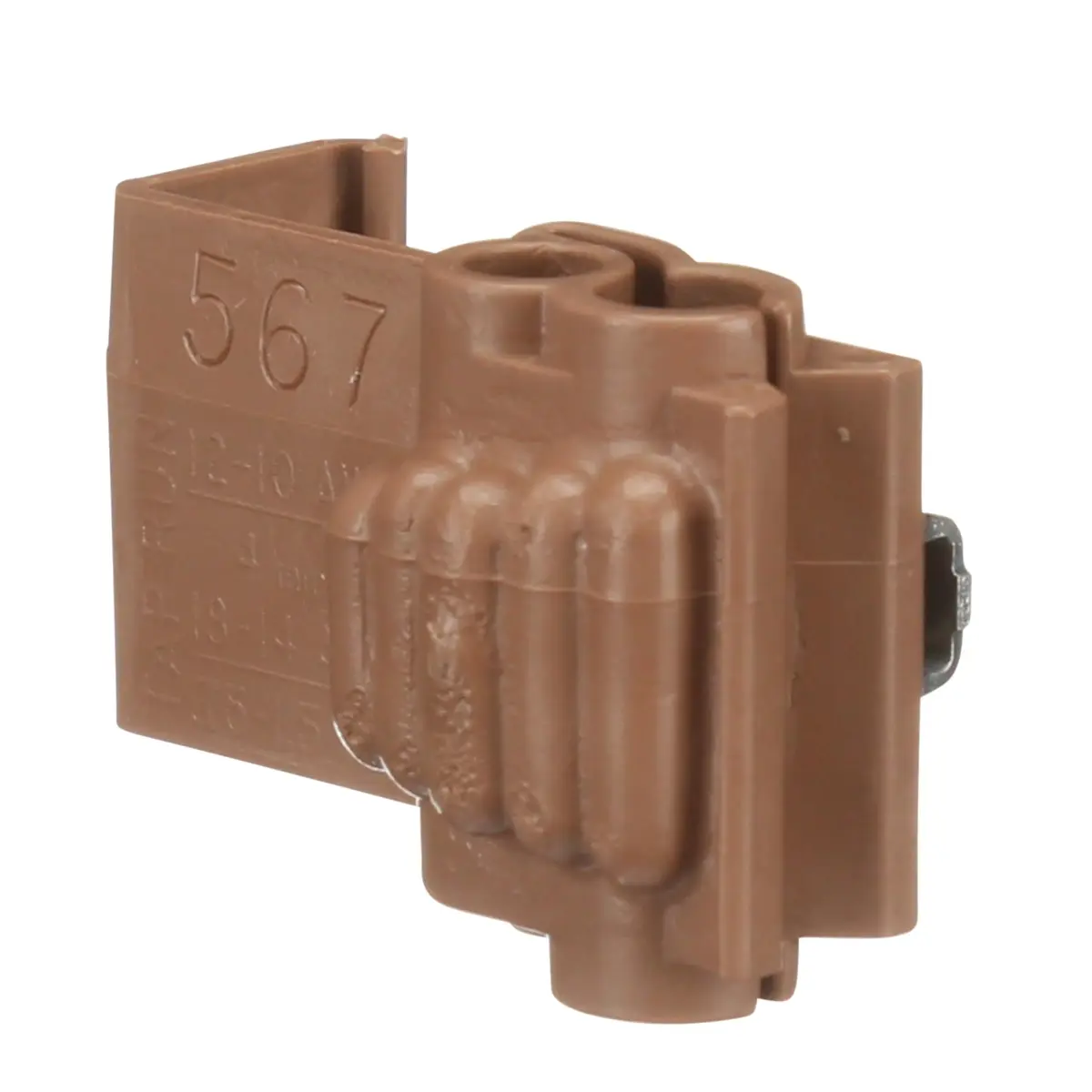 3M Scotchlok Electrical IDC Connector 567-POUCH, Brown, Bag of 100 | 600V Rated for Building Wire - view 7