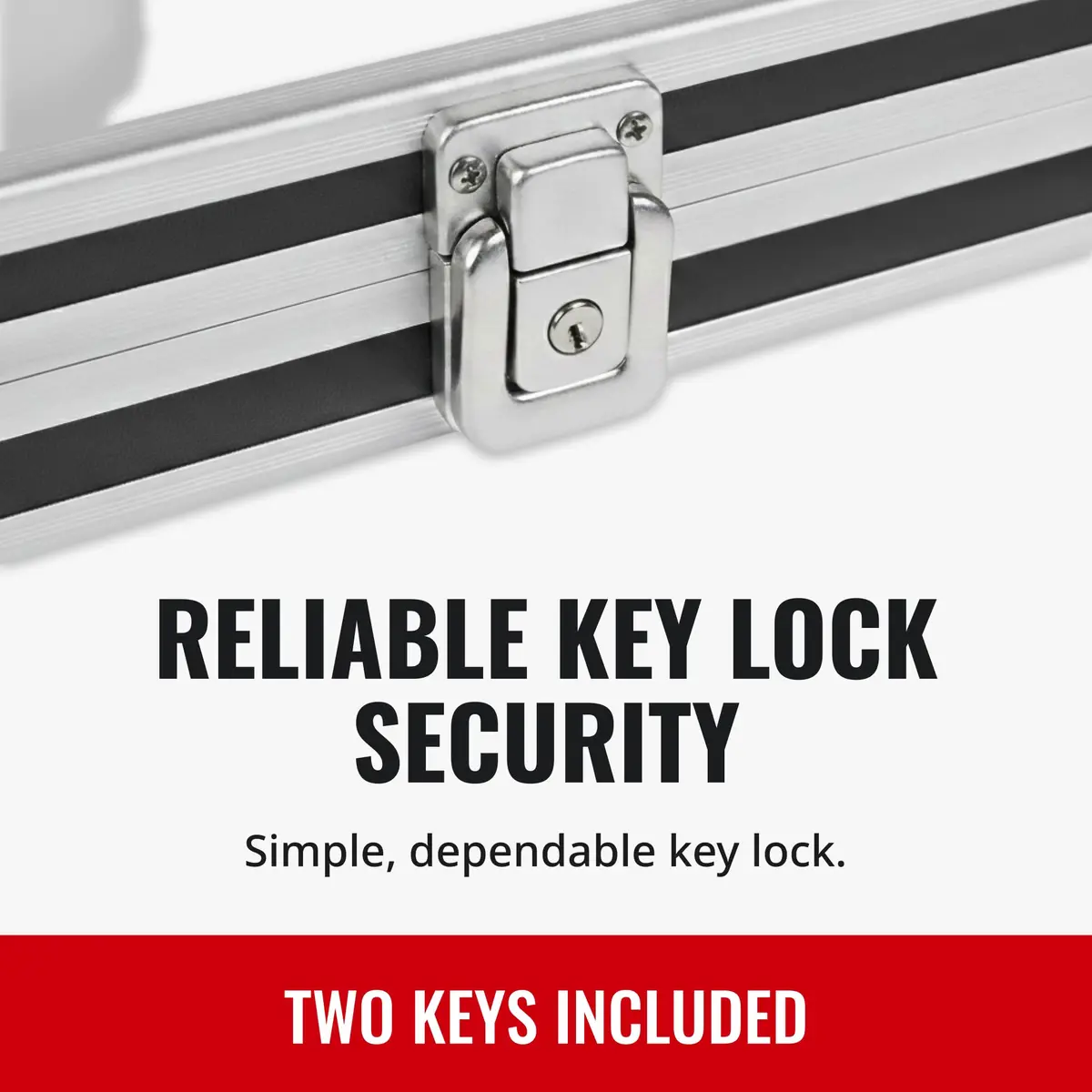 Vaultz Locking Storage Clipboard with Key Lock, Black | Secure Office & Field Organizer - view 4