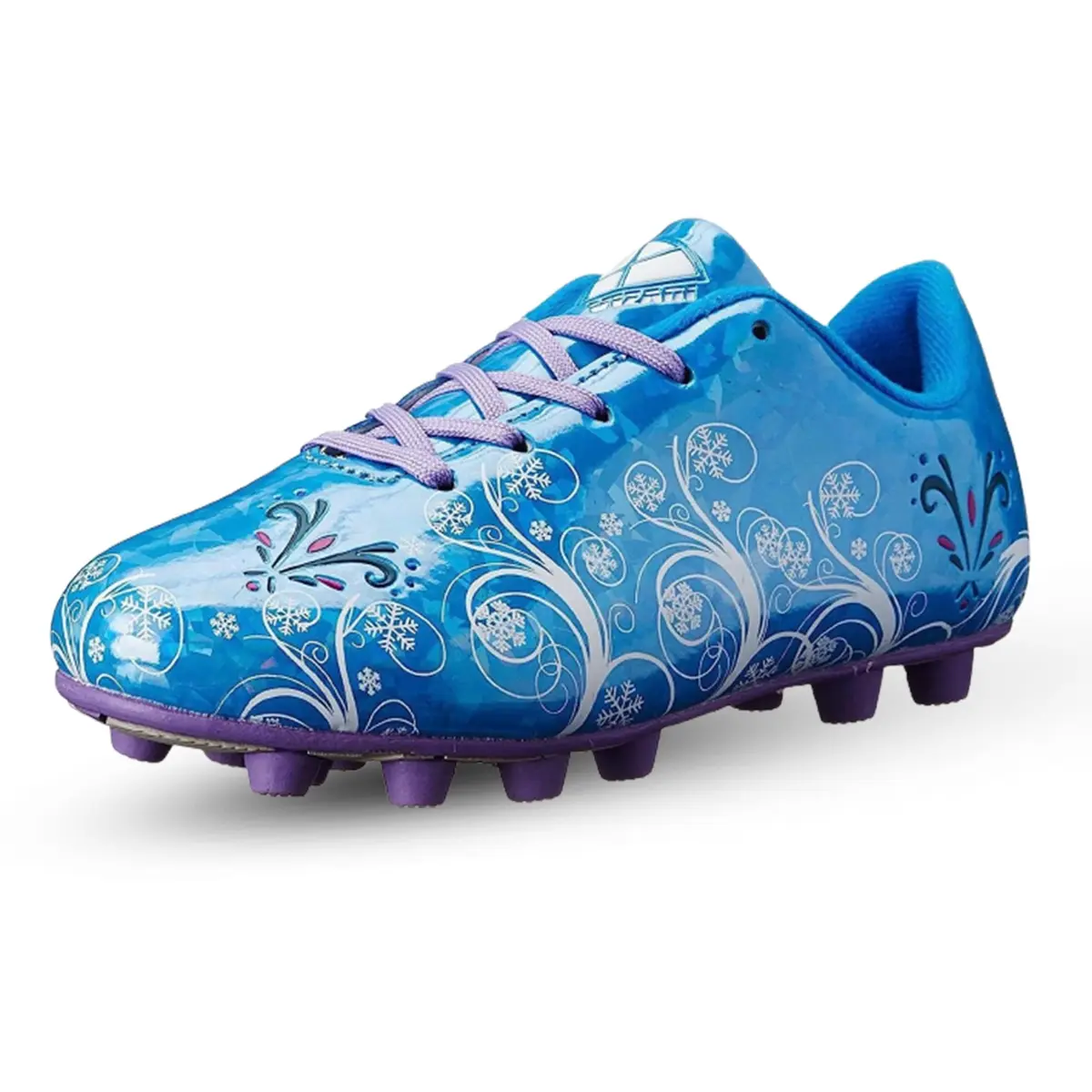 Vizari Frost Firm Ground Soccer Shoes for Youth | Graphic Football Shoes for Kids with Comfort & Padded Linings | Durable Cleats for Boys & Girls Perfect for Outdoor Play Blue/Purple - main product image