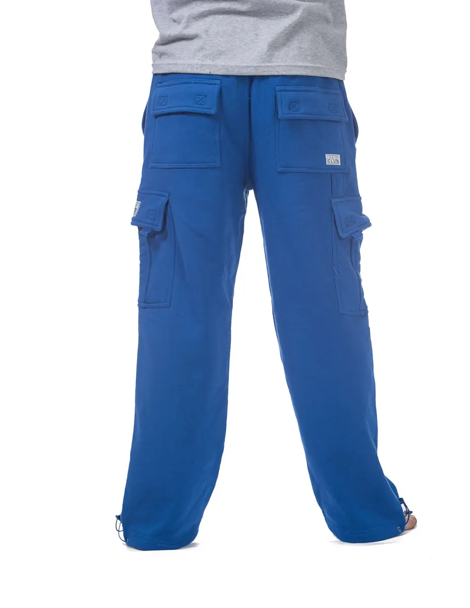 Pro Club Heavyweight Fleece Cargo Pants 2X-Large Royal Blue | Warm, Durable & Relaxed Fit - view 3