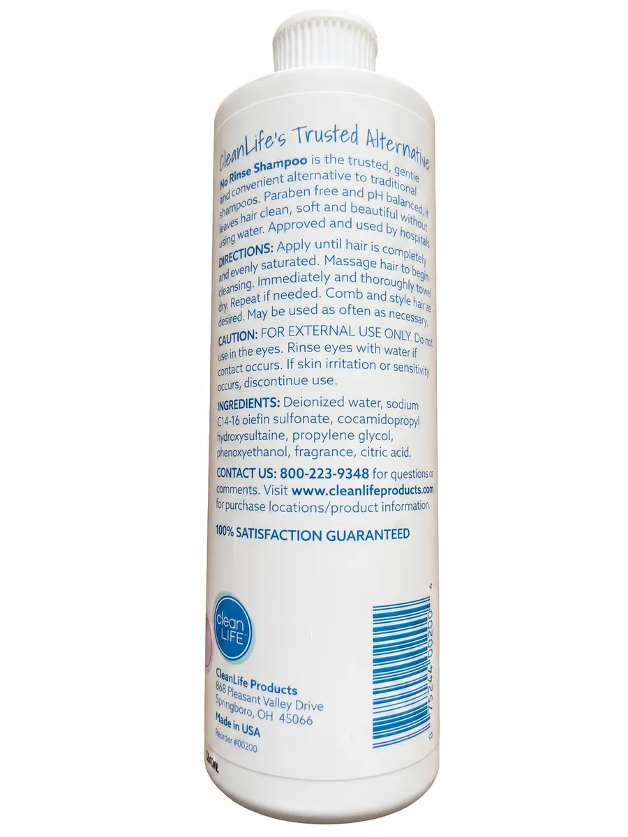 No-Rinse Waterless Shampoo 16 fl oz | Quick, Odor-Free, Rinse-Free Formula for Care & Travel - view 4