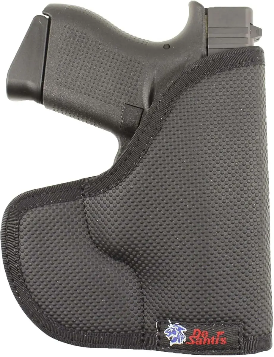DeSantis Gun Holster for Glock 42 | Ambidextrous Pocket Concealed Carry, Black | Made in USA - main product image