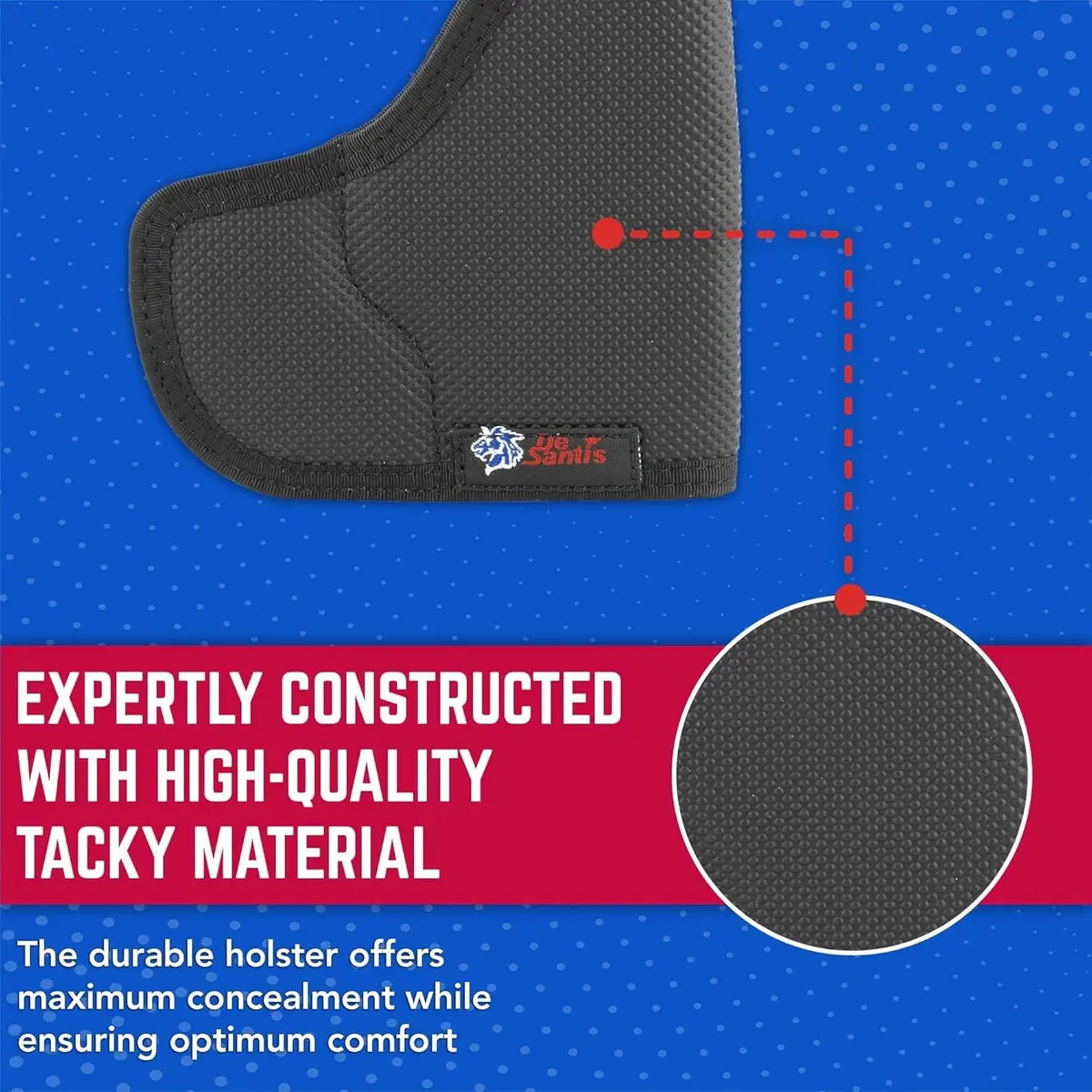 DeSantis Gun Holster for Glock 42 | Ambidextrous Pocket Concealed Carry, Black | Made in USA - view 5