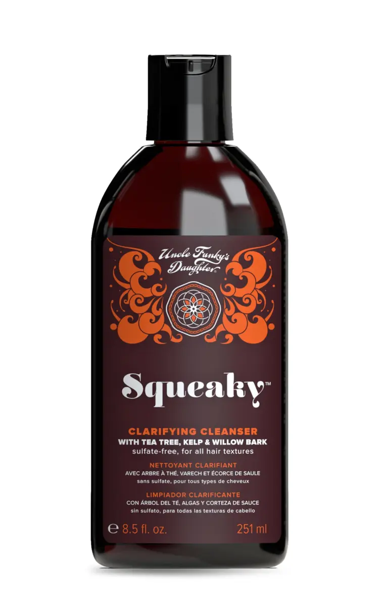 Uncle Funky's Daughter Squeaky Clarifying Cleanser 8 oz | Tea Tree & Willow Bark for Scalp Detox - main product image
