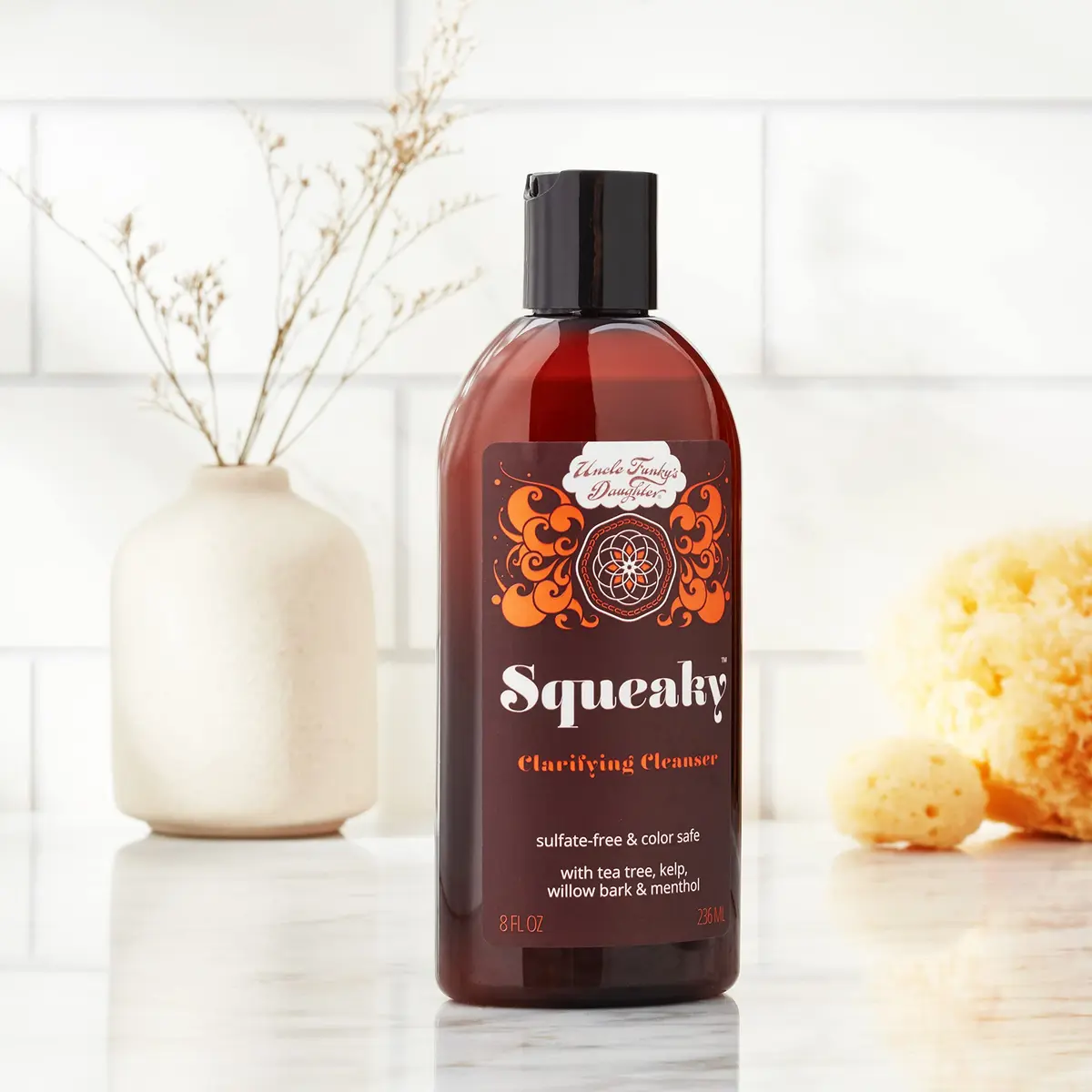 Uncle Funky's Daughter Squeaky Clarifying Cleanser 8 oz | Tea Tree & Willow Bark for Scalp Detox - view 2