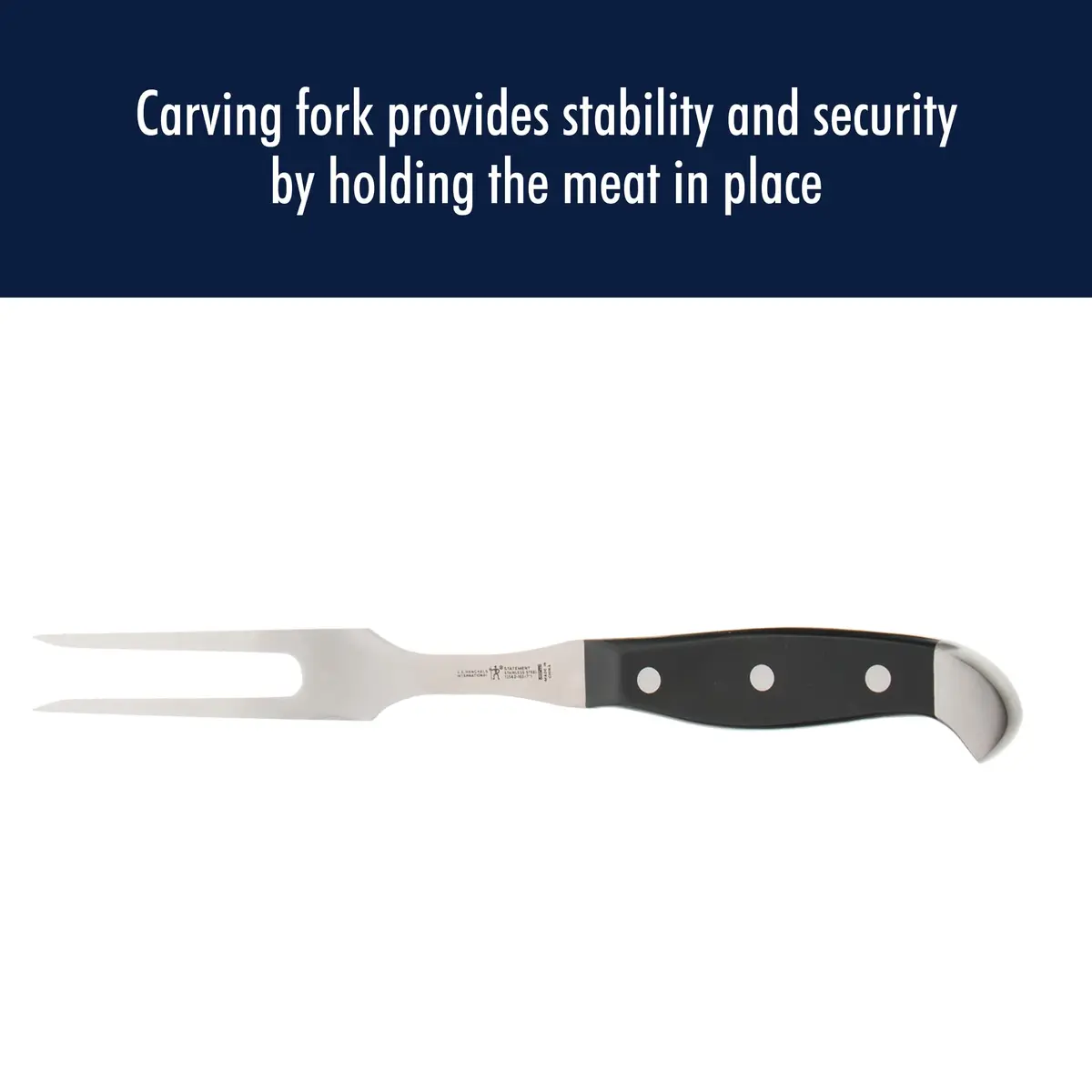 HENCKELS Statement 2 pc Turkey Carving Knife & Fork Set, German Engineered | Precision Carving Tools for Meat - view 4