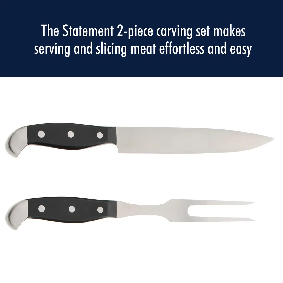 HENCKELS Statement 2 pc Turkey Carving Knife & Fork Set, German Engineered | Precision Carving Tools for Meat - view 3