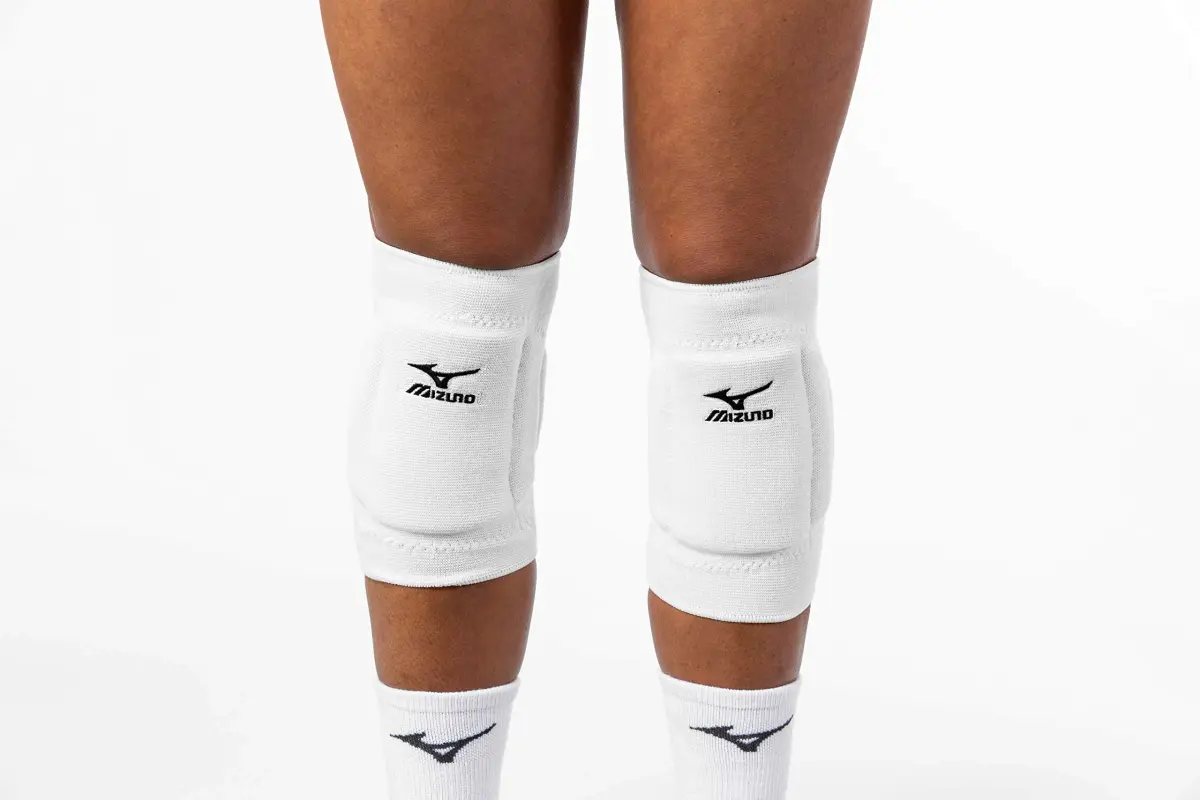 Mizuno T10 Plus Volleyball Knee Pads Adult White One Size | Durable Protection for Intense Play - view 2