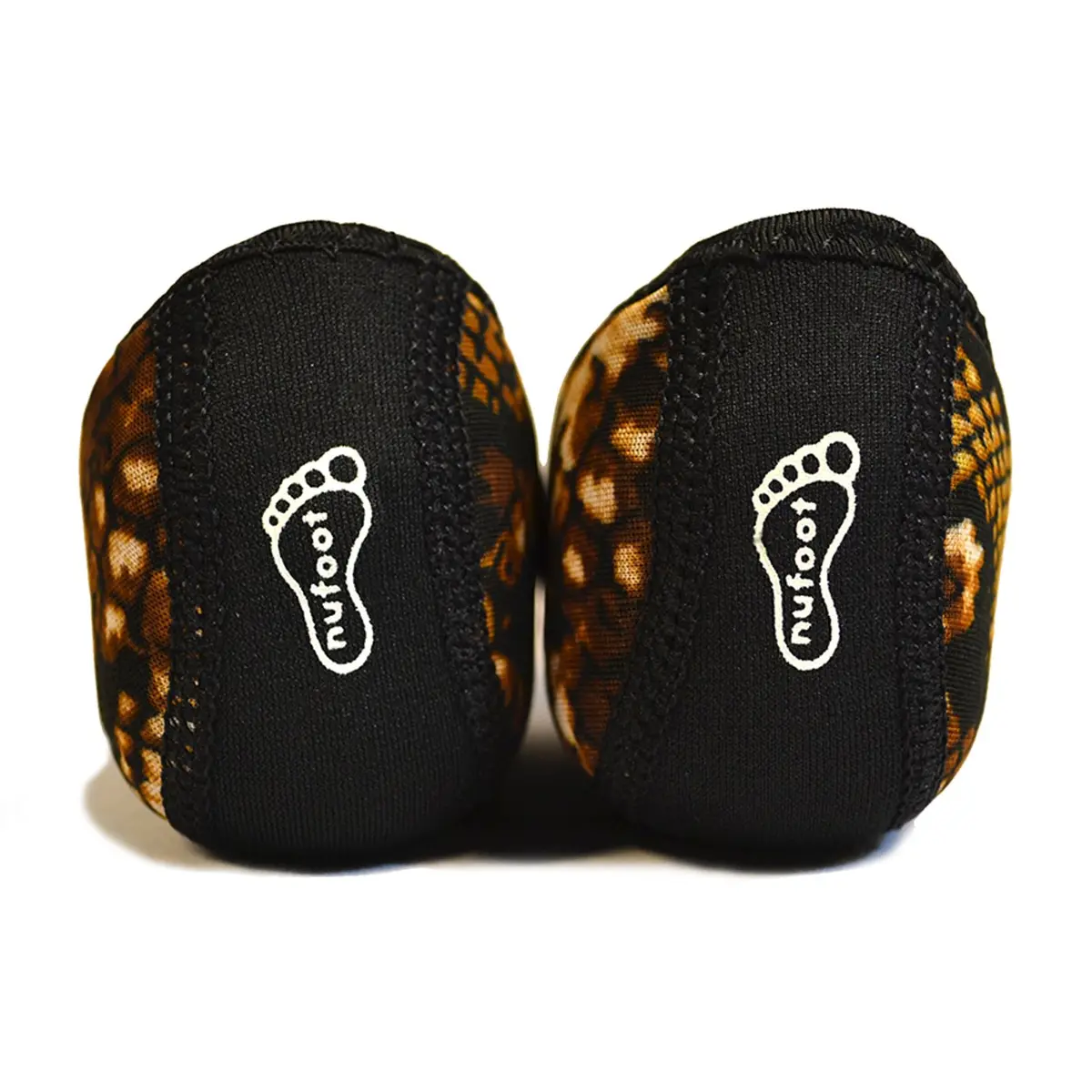 Nufoot Ballet Flats Fuzzies Women's Slippers, Foldable, Flexible Flat, Gold Snake, Medium | Indoor Comfort & Travel Friendly - view 6