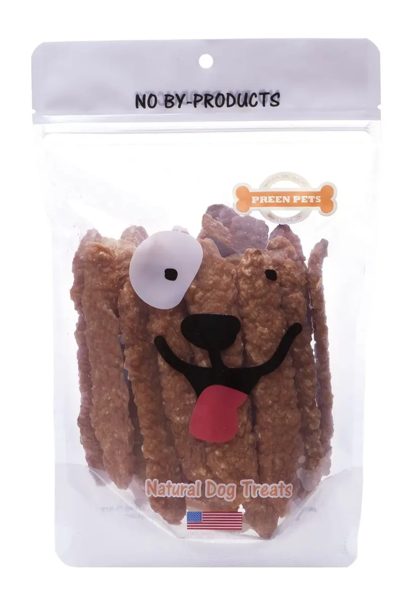 Preen Pets Chicken Breast Strips *Crunchy* Dog Treats – 100% USA Chicken Breast (1 Pound) | High Protein & All-Natural - main product image