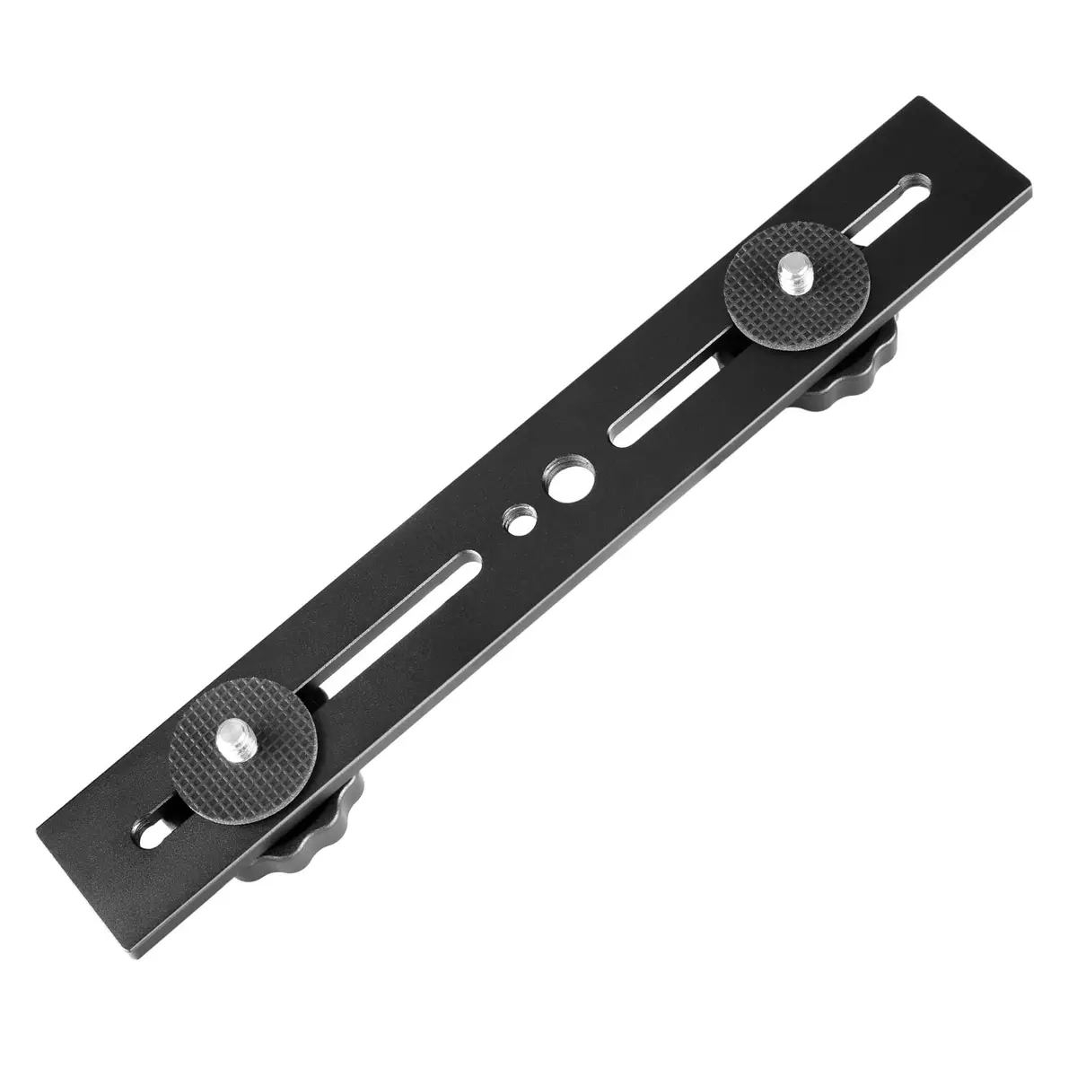NEEWER 8"/20.3cm Dual Camera Mount Bracket with 1/4" & 3/8" Screws | Mount Two Cameras on Tripod - main product image