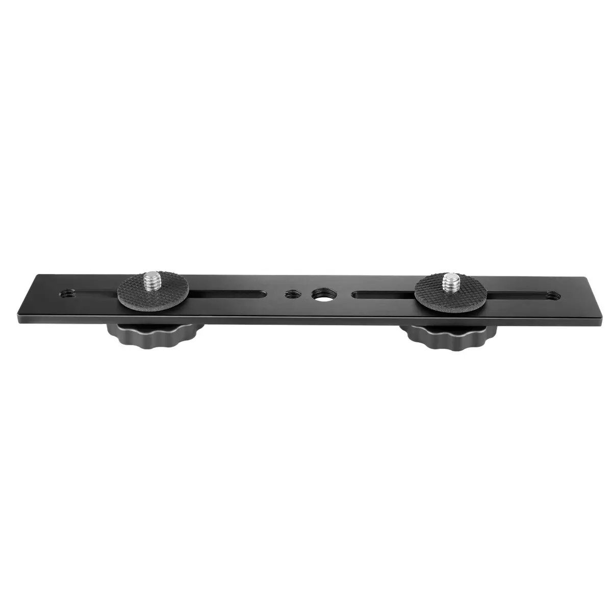 NEEWER 8"/20.3cm Dual Camera Mount Bracket with 1/4" & 3/8" Screws | Mount Two Cameras on Tripod - view 7