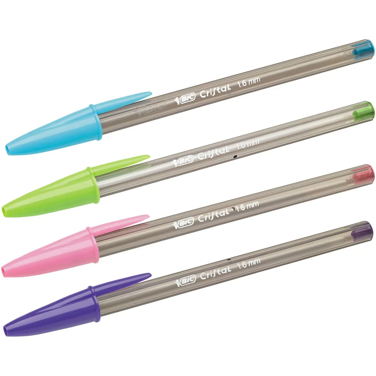 BIC Cristal Fun Ballpoint Pen 1.6mm | Smudge-Proof Purple Ink for School & Office - view 4