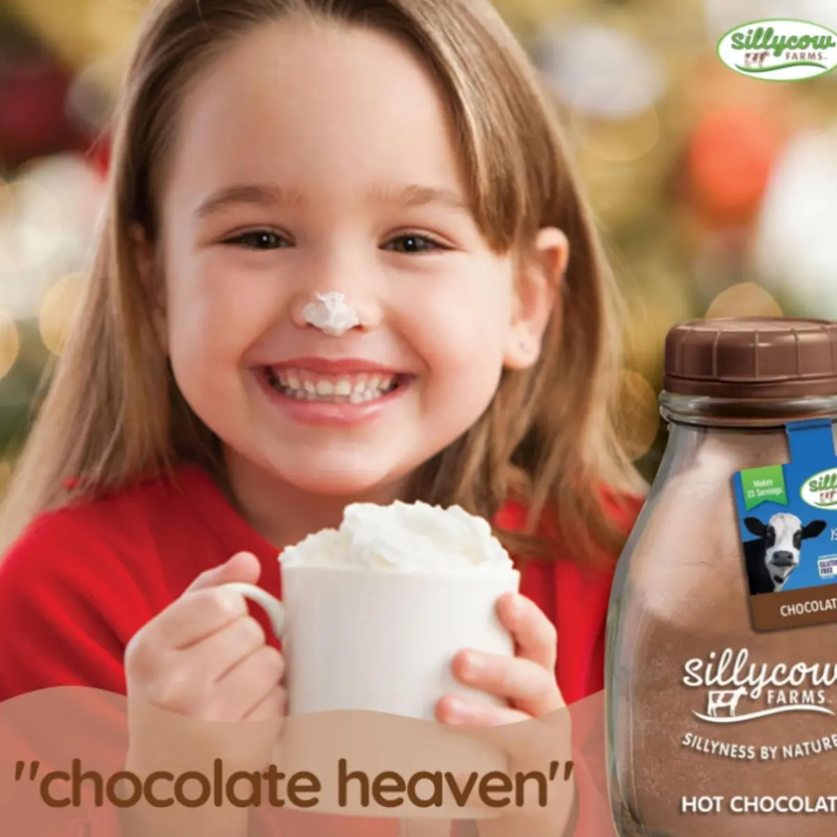 Silly Cow Farms Hot Chocolate Mix Truffle Flavor | Vegan, Nut Free, Gluten-Free 16.9 Oz - view 4