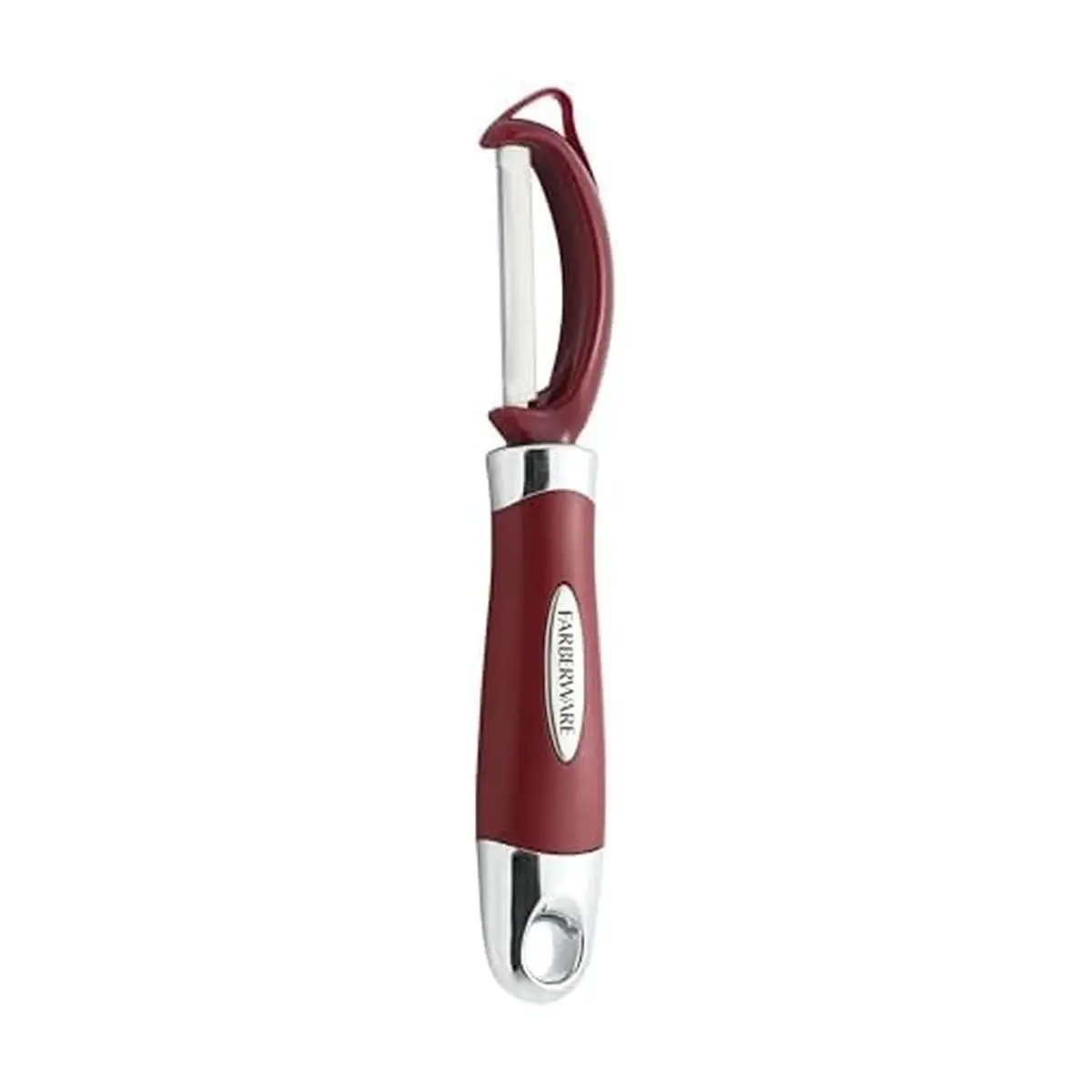 Farberware Professional Euro Vegetable Peeler with Ergonomic Handle, Red | 2.9cm (1.18in) x 19.8cm (7.87in) - main product image