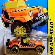 Hot Wheels 2015 Orange Regular Treasure Hunt Jeep CJ-7 Die-Cast 1:64 Scale | Collectible Toy Car - view 2