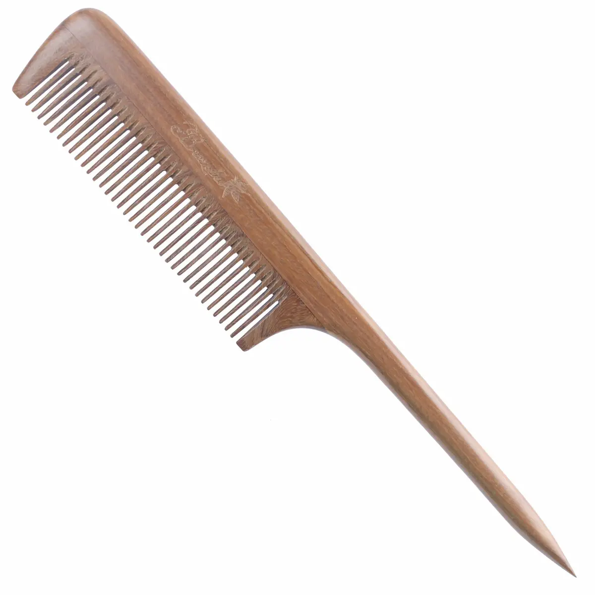 Breezelike Hair Combs for Styling, Fine Tooth Wooden Tail Comb for Women | Natural Sandalwood, Detangling & Stress Relief - main product image