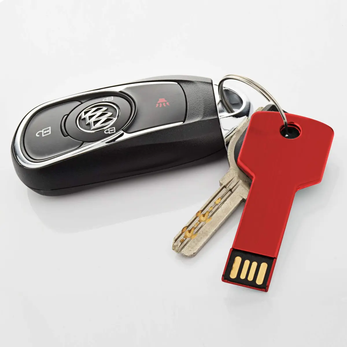 RAOYI 8GB Metal Key USB 2.0 Flash Drive | Portable Data Storage, Fast Transfer, 10-Pack, Red - view 7