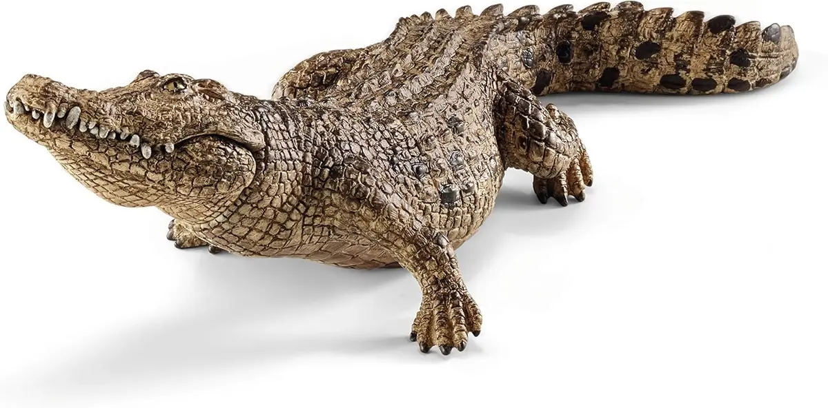 Schleich Wild Life Crocodile Toy Figurine with Movable Jaw | Realistic Animal Play for Ages 3+ - view 7