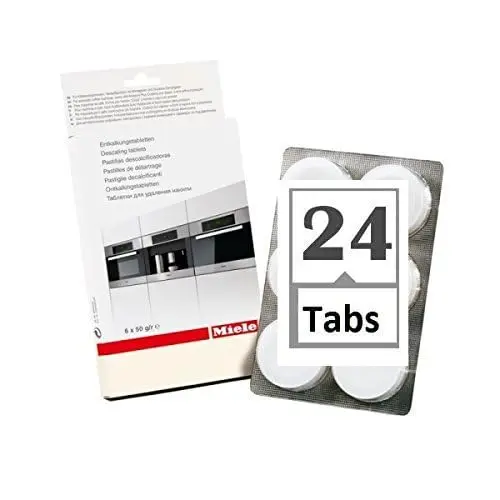 Miele Descaling Tablets 24 Count (1.42 kg / 2.87 lb) | Genuine Miele Coffee System Cleaner - main product image