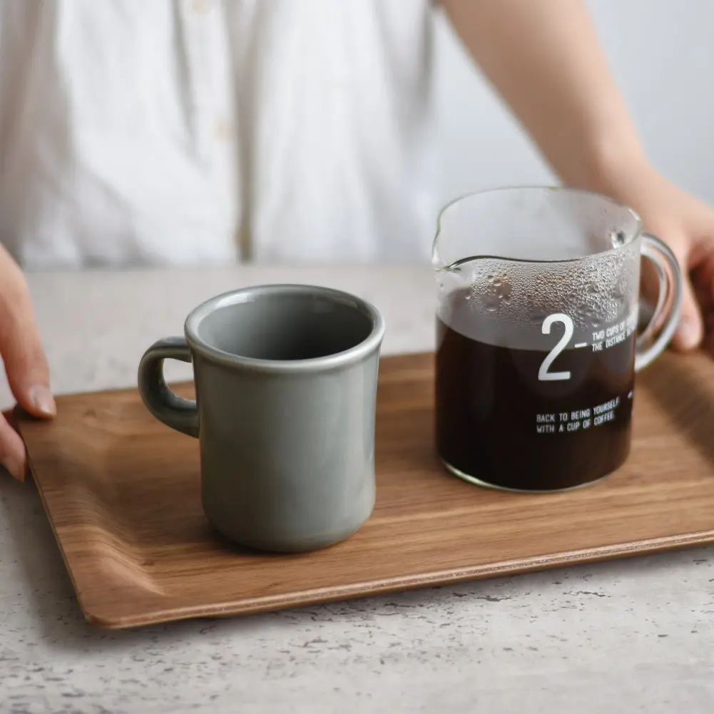 Kinto SCS Mug 13.5 fl oz (400 ml) Gray | Thick Porcelain Coffee Mug for Microwave & Dishwasher - view 5