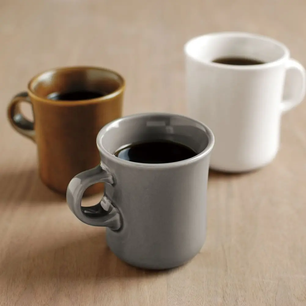 Kinto SCS Mug 13.5 fl oz (400 ml) Gray | Thick Porcelain Coffee Mug for Microwave & Dishwasher - view 2