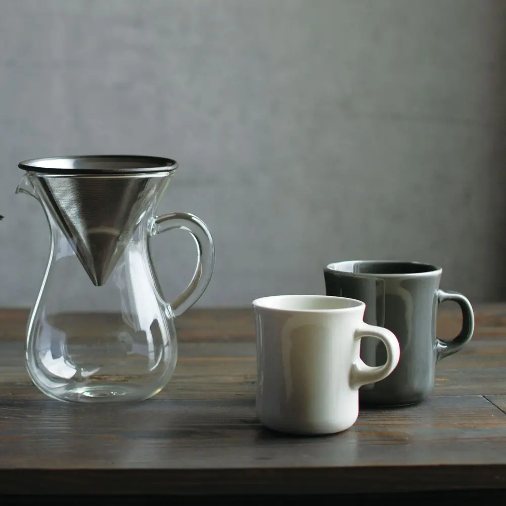 Kinto SCS Mug 13.5 fl oz (400 ml) Brown | Thick Porcelain Coffee Mug, Microwave & Dishwasher Safe - view 6