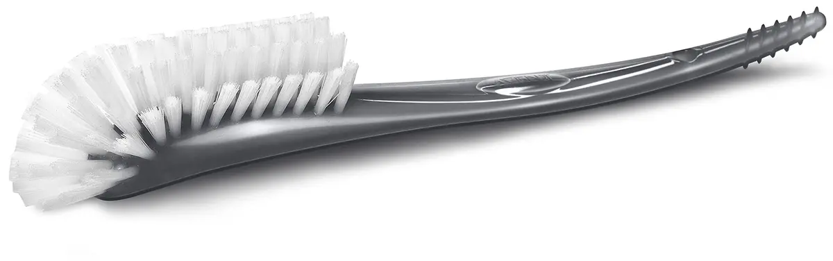 Philips Avent Baby Bottle and Nipple Brush, Gray | Cleans Bottles & Nipples Effectively - main product image