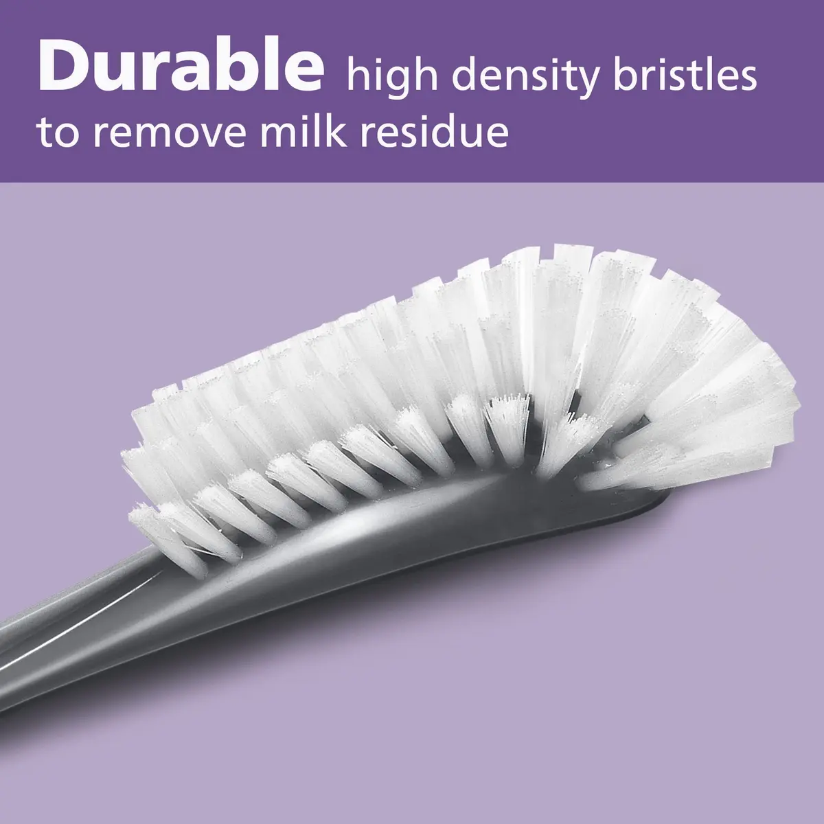 Philips Avent Baby Bottle and Nipple Brush, Gray | Cleans Bottles & Nipples Effectively - view 5