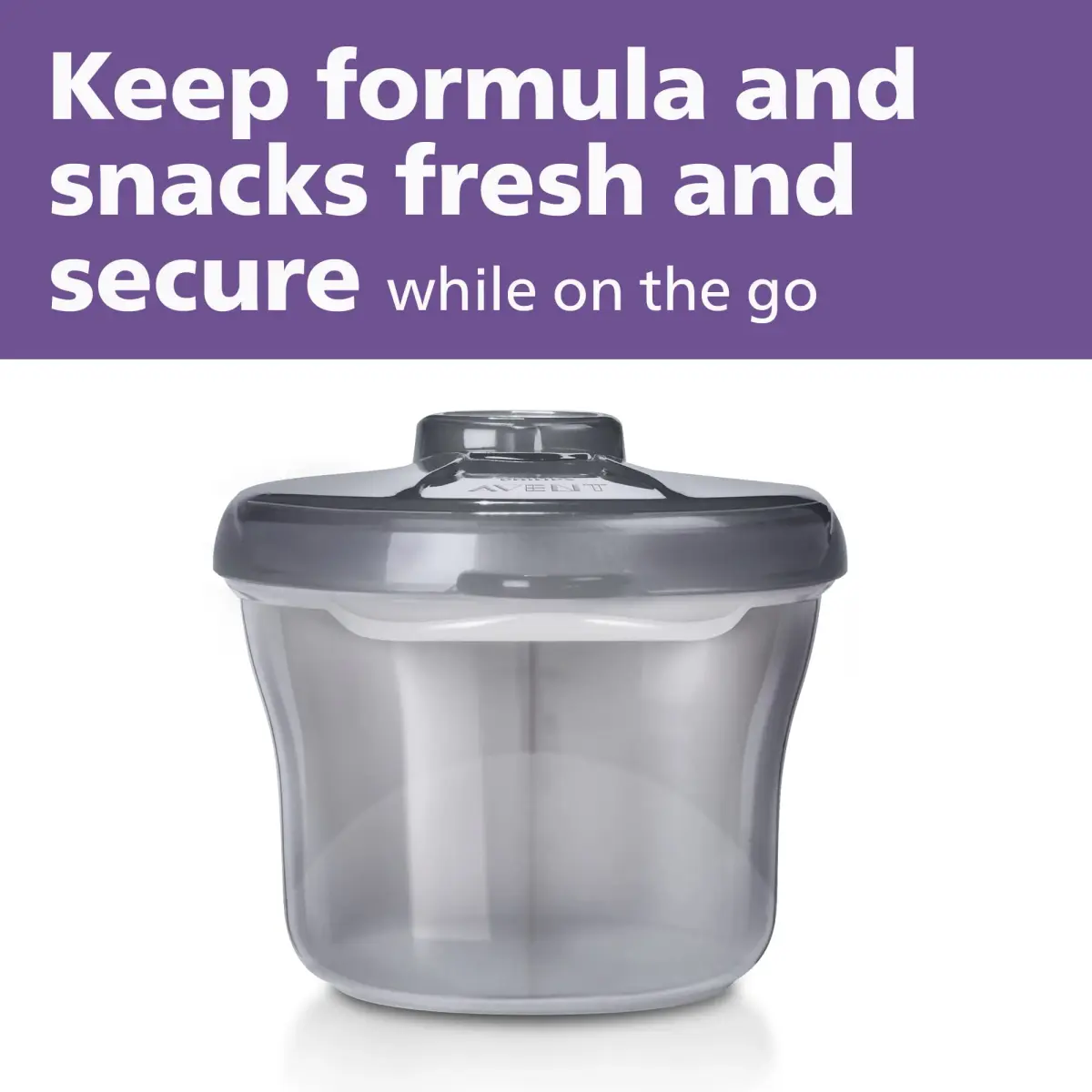 Philips Avent Formula Dispenser and Snack Cup, Grey | 260ml (9oz) Capacity | BPA-Free, Dishwasher Safe - view 2