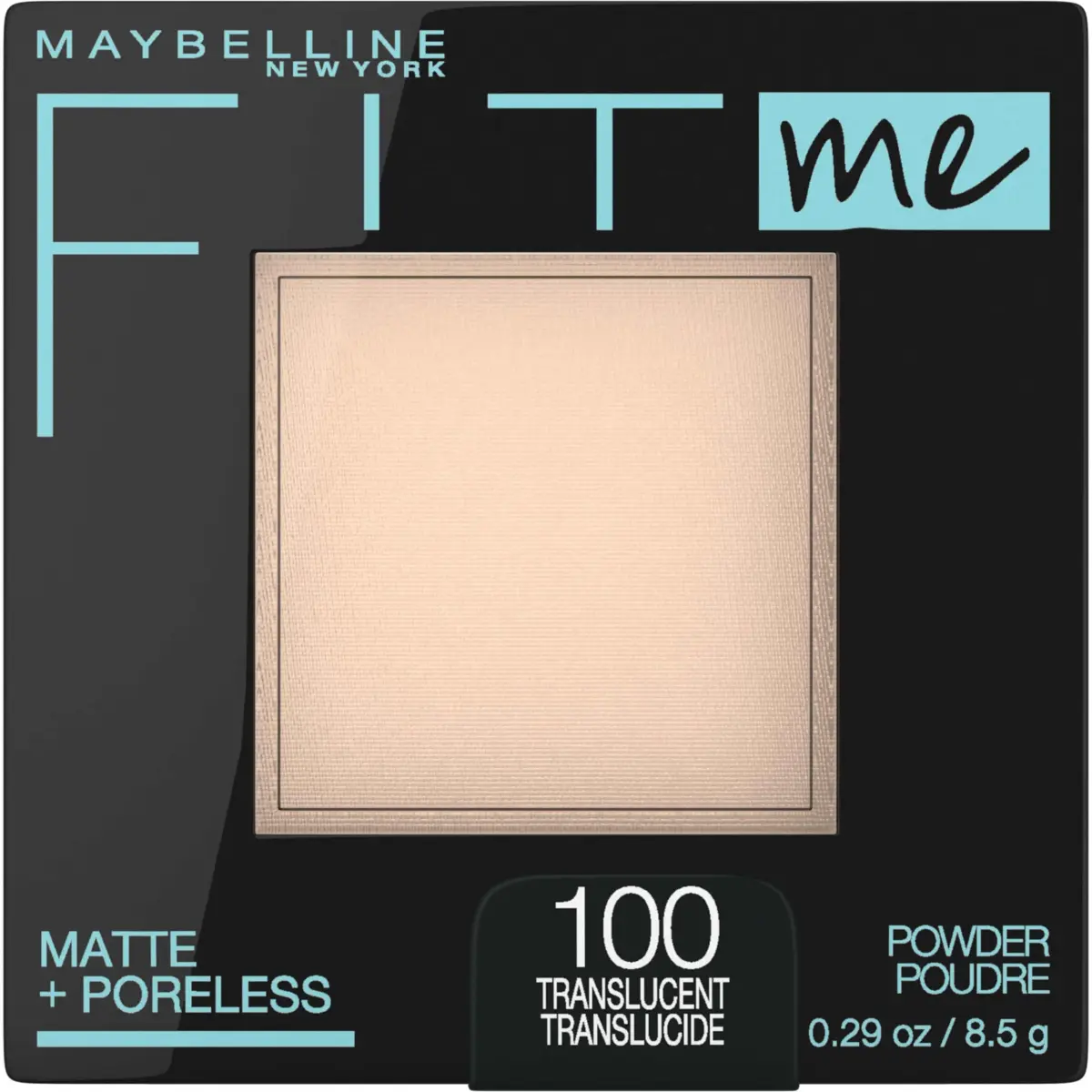 Maybelline Fit Me Matte + Poreless Pressed Face Powder Translucent 0.29 oz (8.5 g) | Shine Control for Normal to Oily Skin - main product image