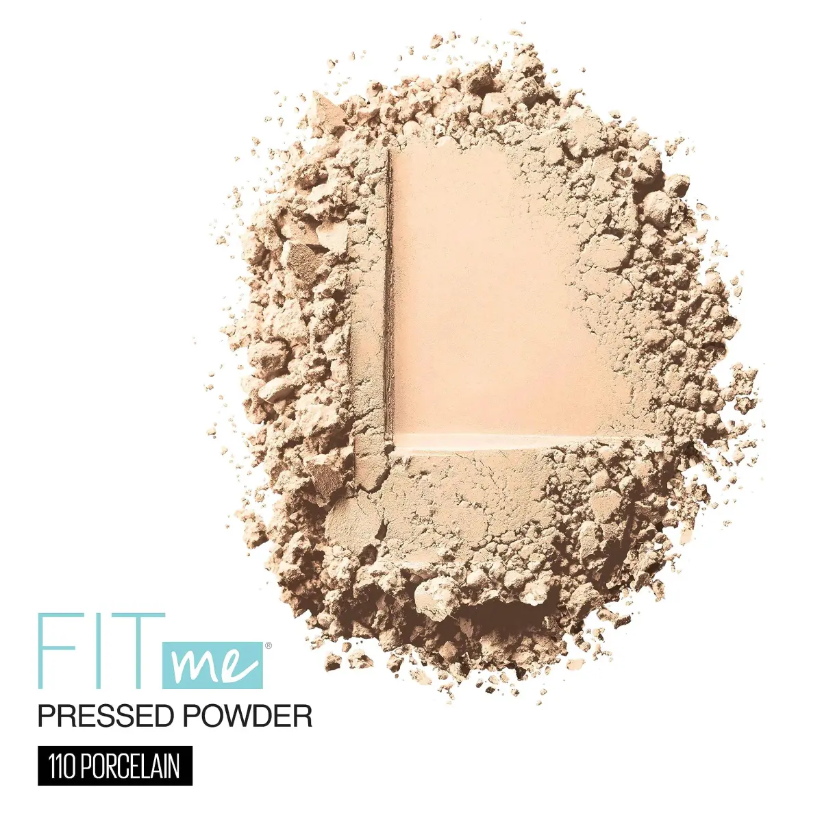 Maybelline Fit Me Matte + Poreless Pressed Powder 110 Porcelain, 0.29 Oz | Controls Shine for Oily Skin - view 2