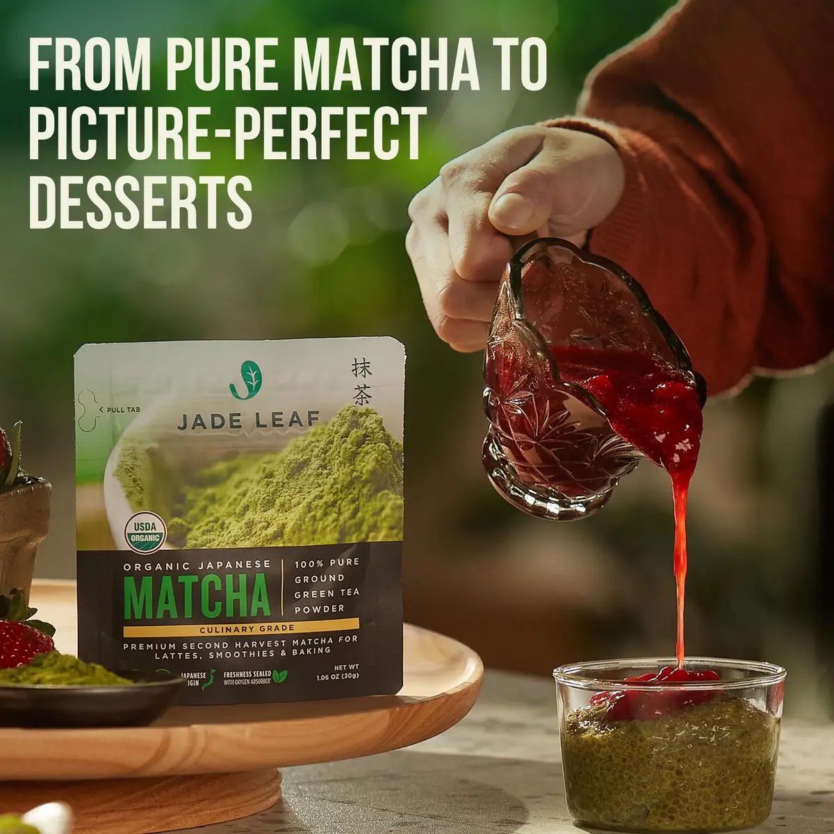 Jade Leaf Matcha Powder 30g | Organic Culinary Grade for Smooth, Rich Flavor - view 7