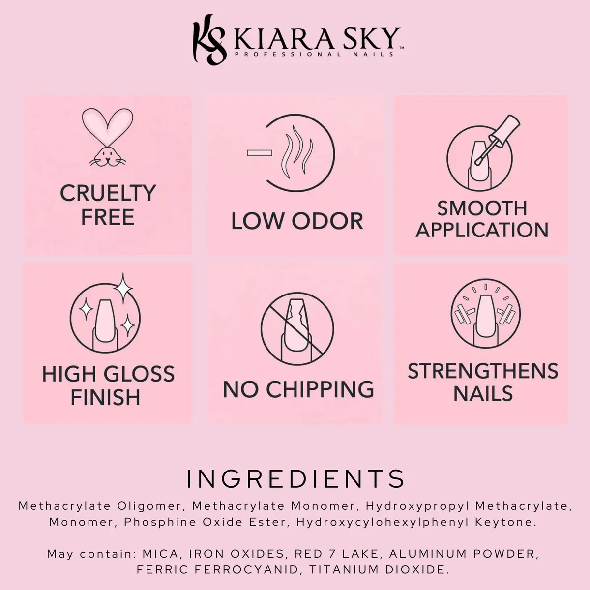 KIARA SKY Soak Off Gel Nail Polish 0.5 fl oz — Classic Black, Long-Lasting, High-Gloss Finish, USA Import - view 8