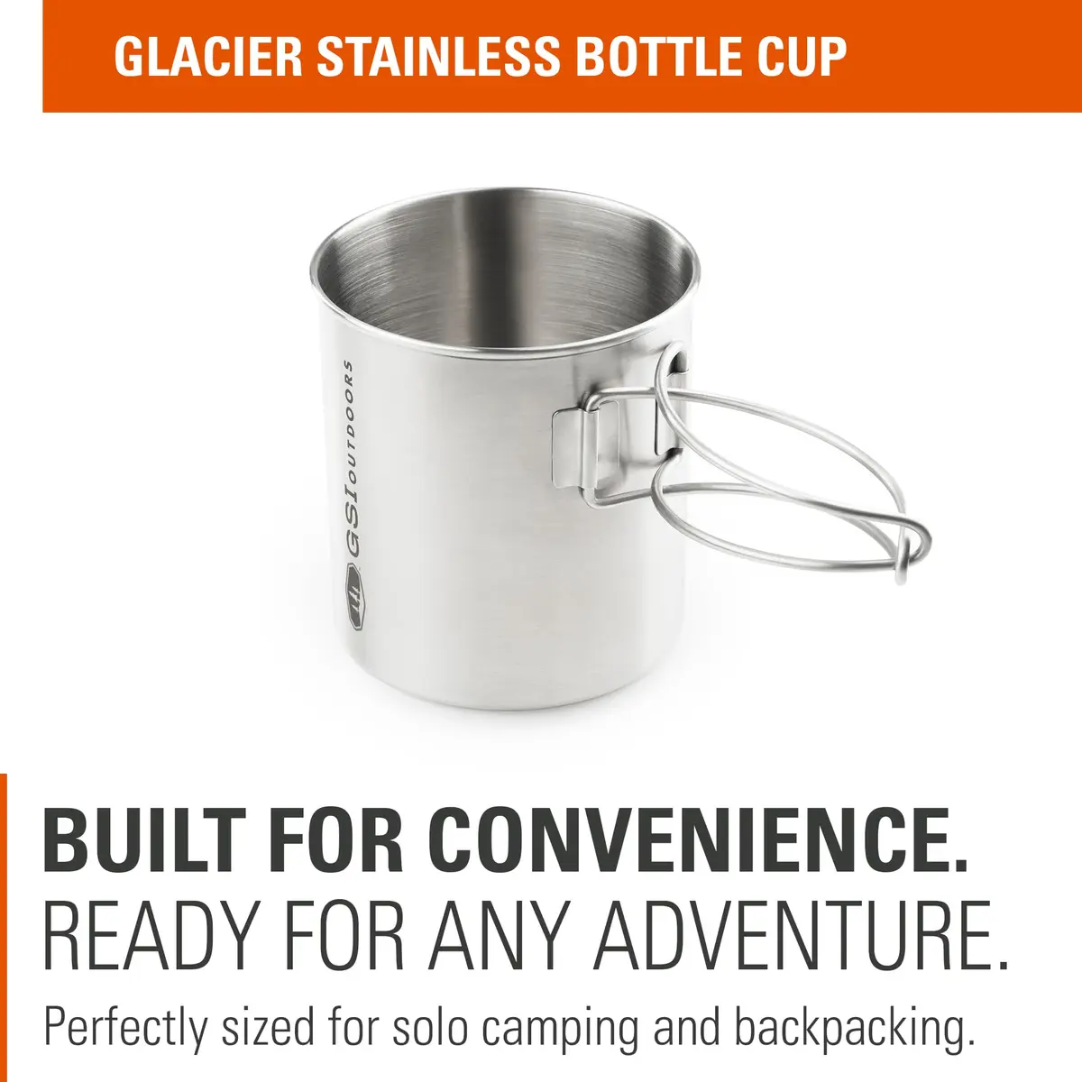 GSI Outdoors Glacier Stainless Bottle Cup, Large, 24 fl oz | 2-in-1 Camp Cup & Pot for Outdoor Cooking - view 2
