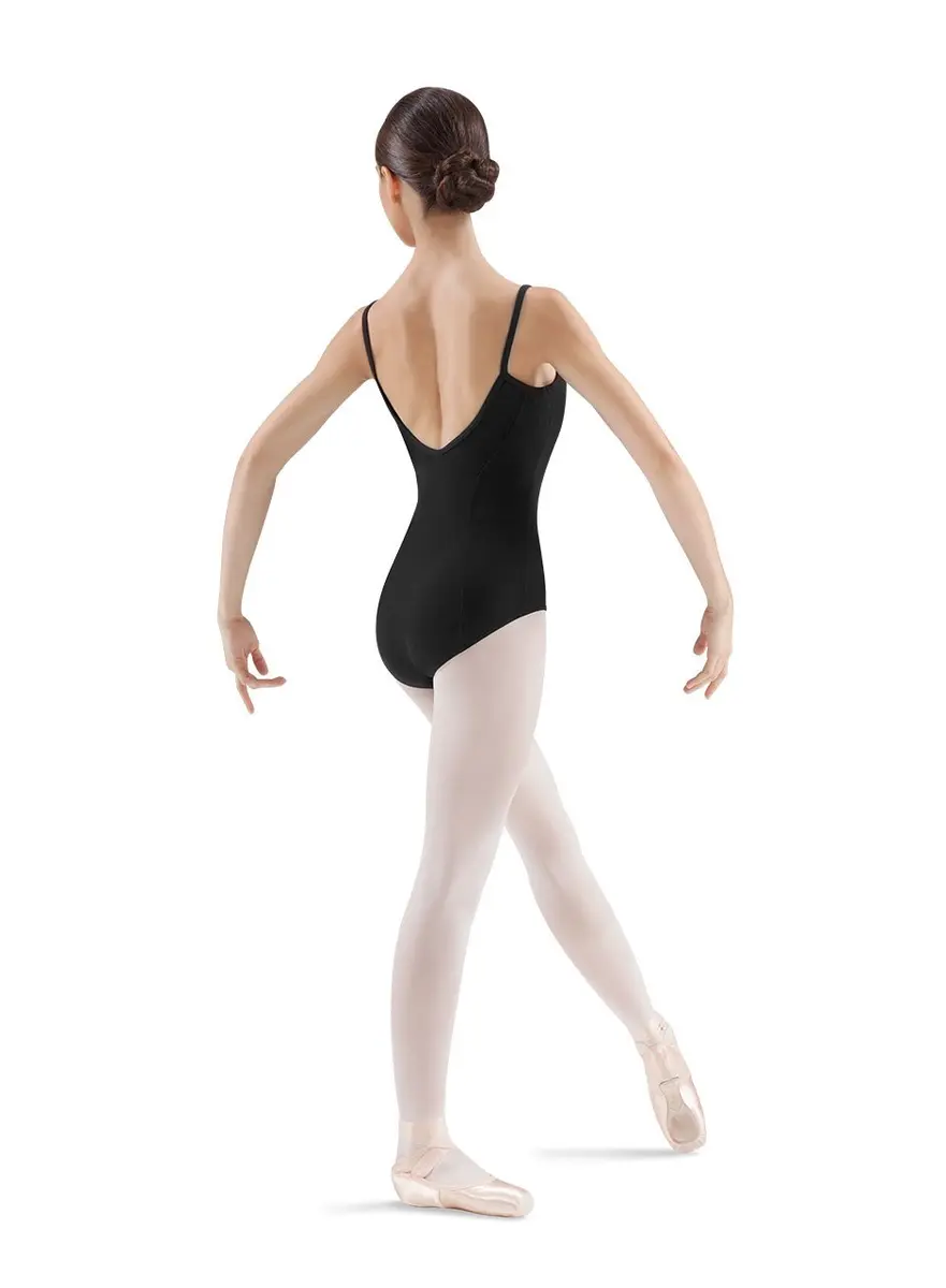 Mirella Women's Princess Seam Camisole Leotard Petite Black | Classic Dance Fit - view 2