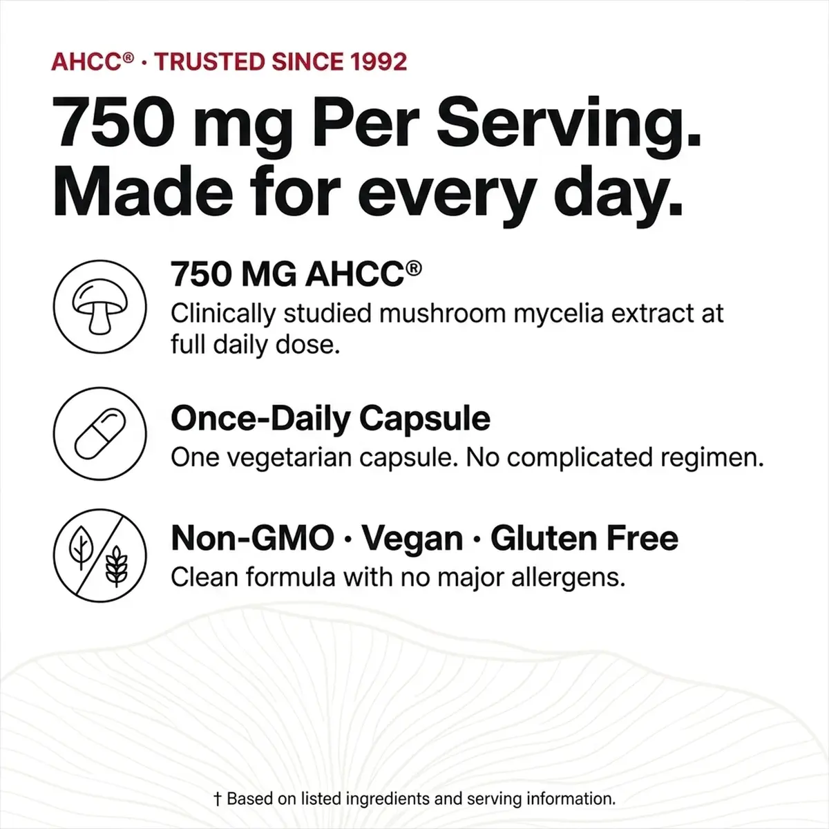 Olympian Labs Premium AHCC Supplement 750mg | Supports Immune & Liver Health - view 2