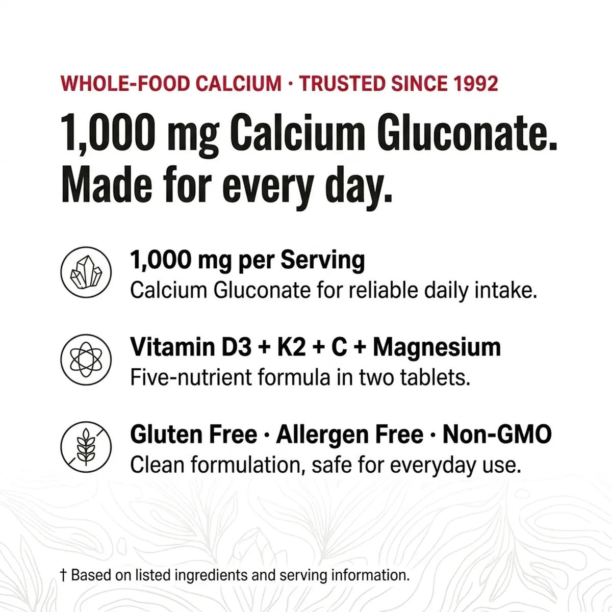 Olympian Labs Calcium Plus Magnesium 100 Tablets | Supports Strong Bones & Teeth - view 5