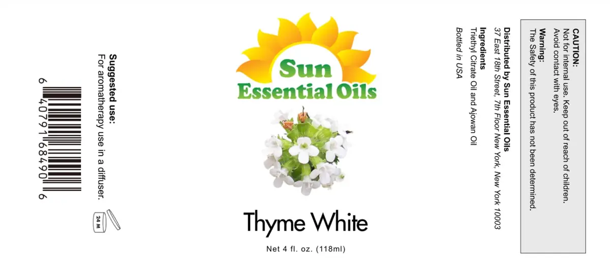 Sun Essential Oils Thyme Essential Oil 4 Fl Oz | Invigorating Aromatherapy & DIY Use - view 2