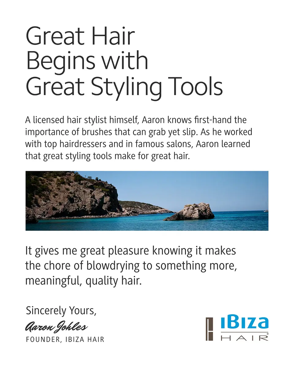 Ibiza Hair - Round Boar Bristle Brush (H6-80mm) | Natural Shine & Frizz Control - view 6