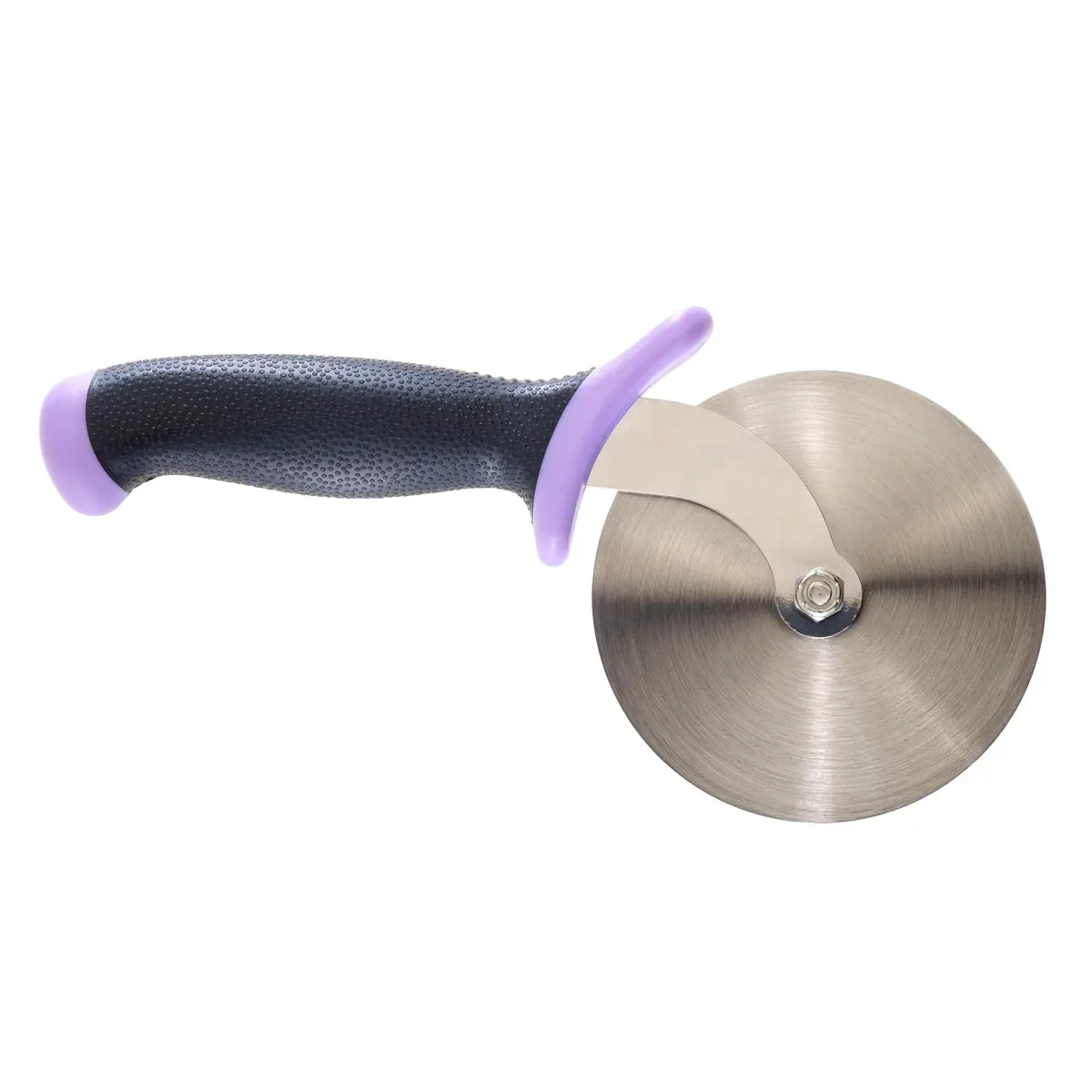 Mercer Culinary Millennia Pizza Cutter with Purple Handle, 4 Inch Wheel, Stainless Steel | High-Performance Japanese Steel Blade - view 2