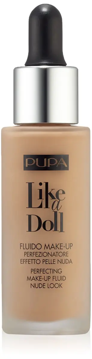 Pupa Milano Like A Doll Perfecting Make-Up Fluid Sand 30 ml | Natural Radiance & Flawless Finish - main product image