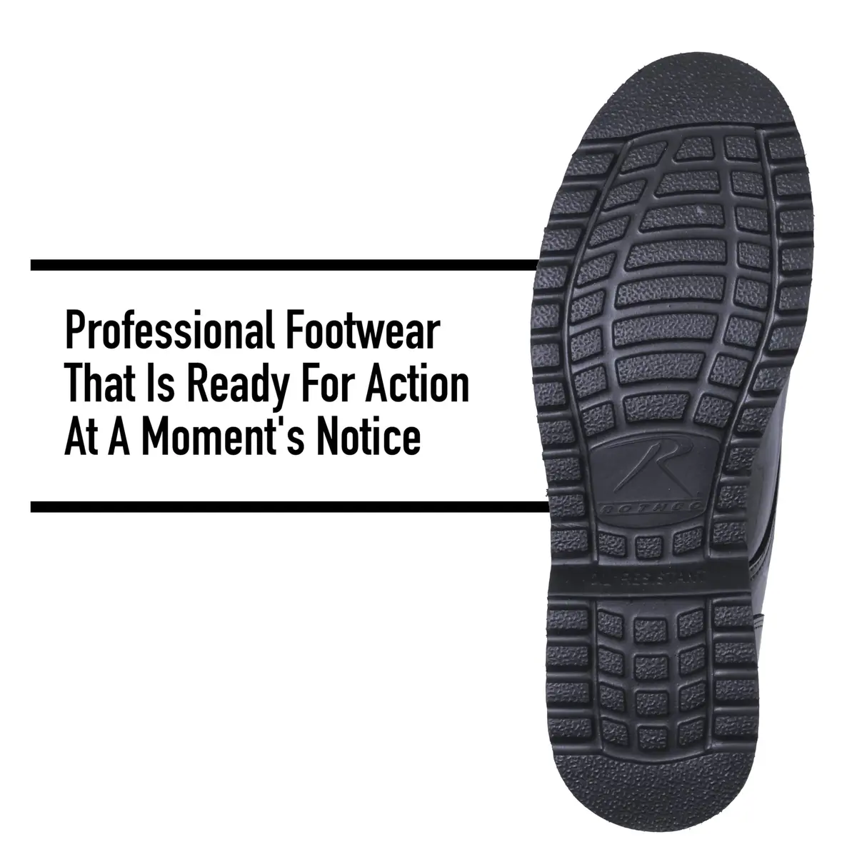 Rothco Uniform Oxford Dress Work Shoe, Black, 8.5 | Professional, Durable & Comfortable - view 5